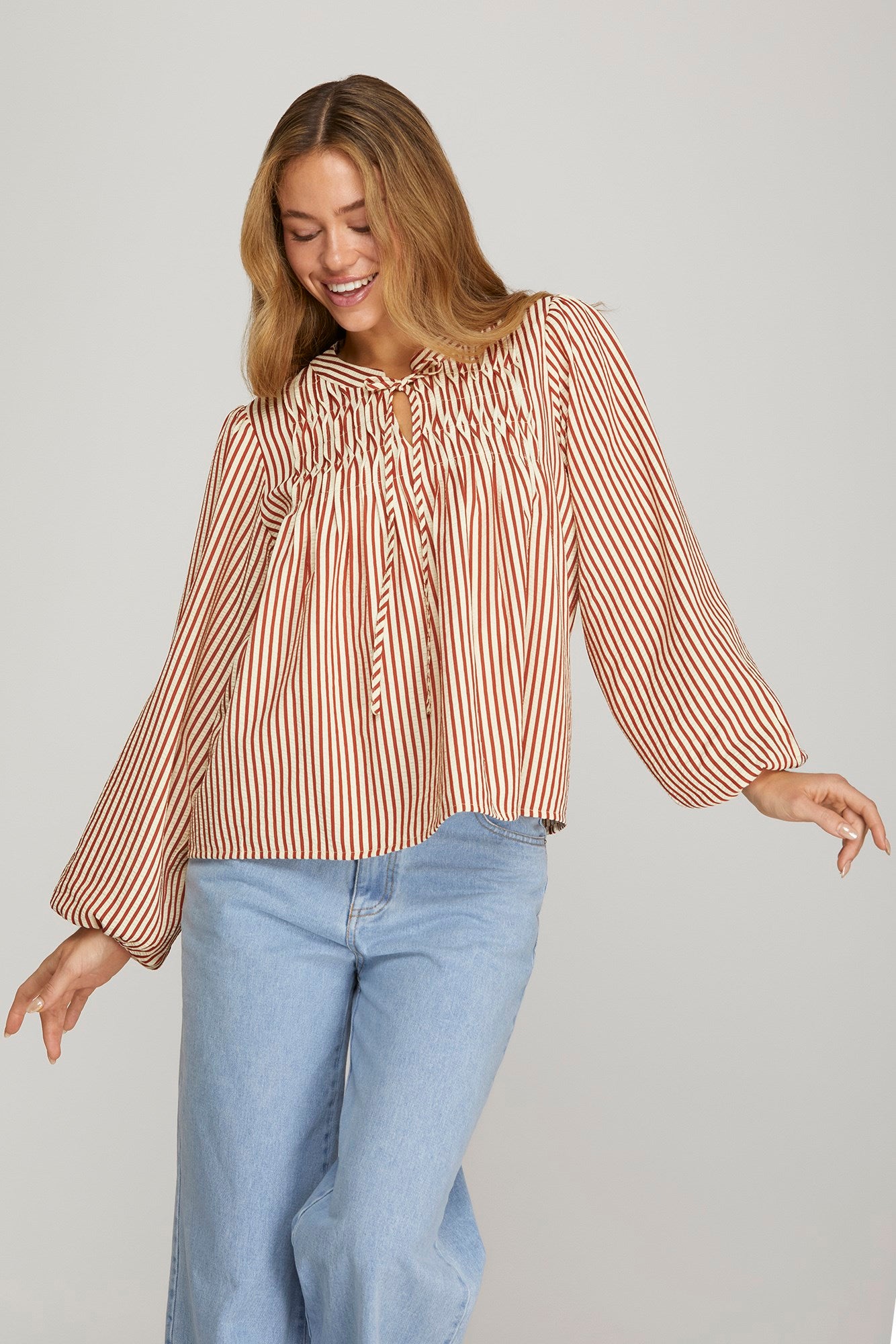 Hattie Striped Blouse