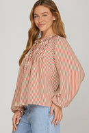 Hattie Striped Blouse