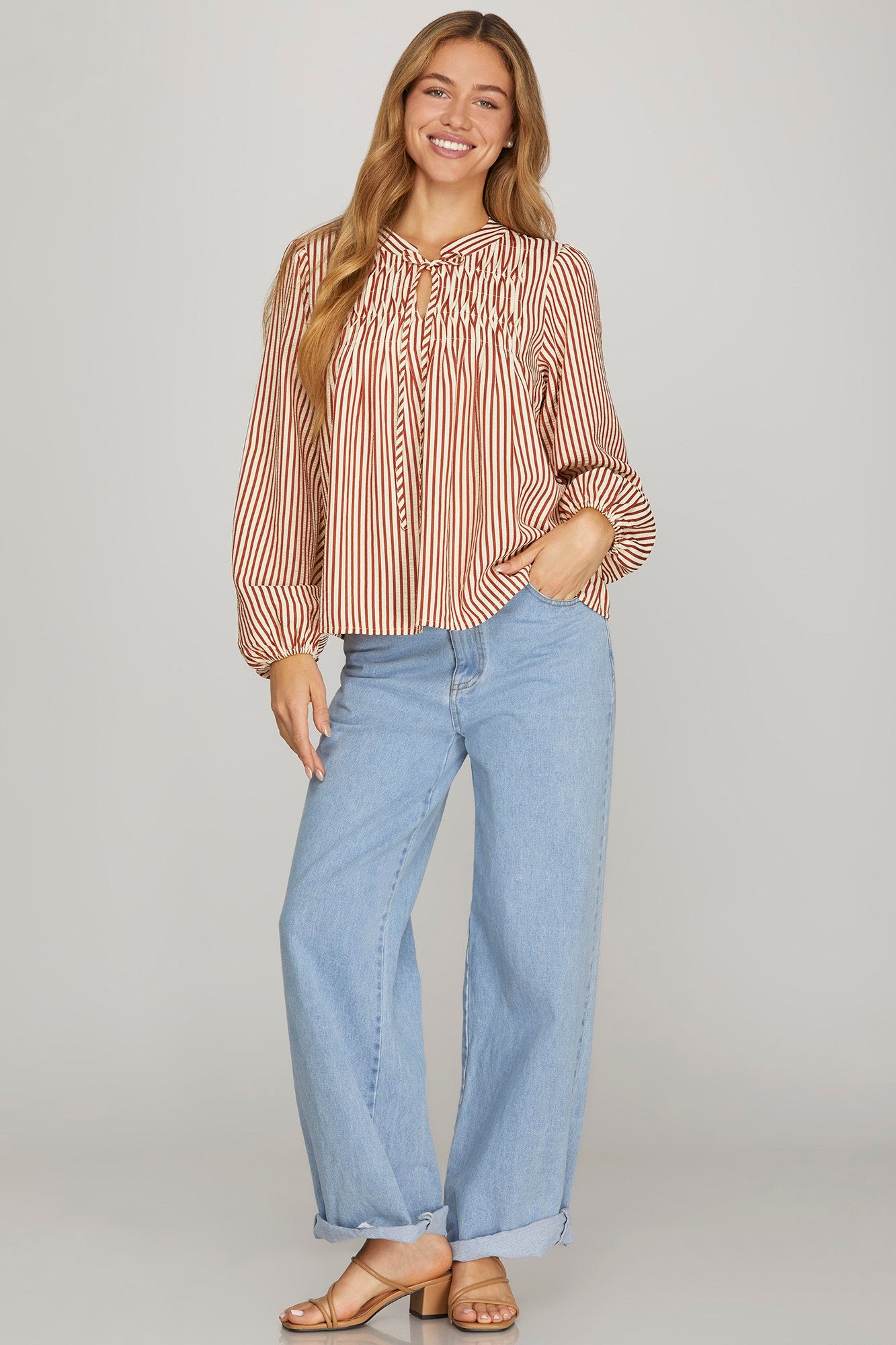 Hattie Striped Blouse