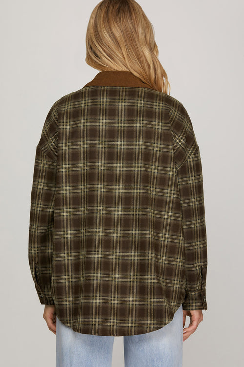 Sawyer Shacket Brown