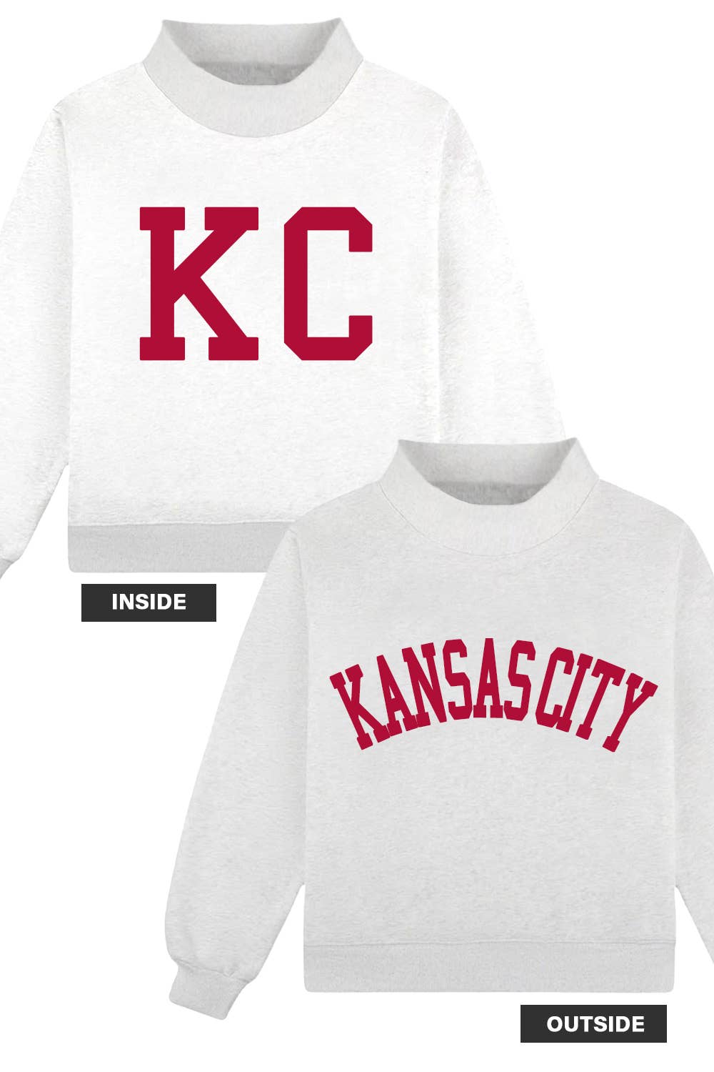 KANSAS CITY & KC Reversible Mock-Neck