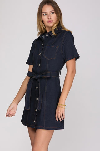 Downtown Darling | Denim Shirt Dress