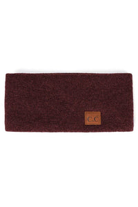 C.C Heather Knit Plain Head Wrap: Cacao