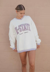 Kansas State Allen Chenille - Varsity V-Neck Pullover