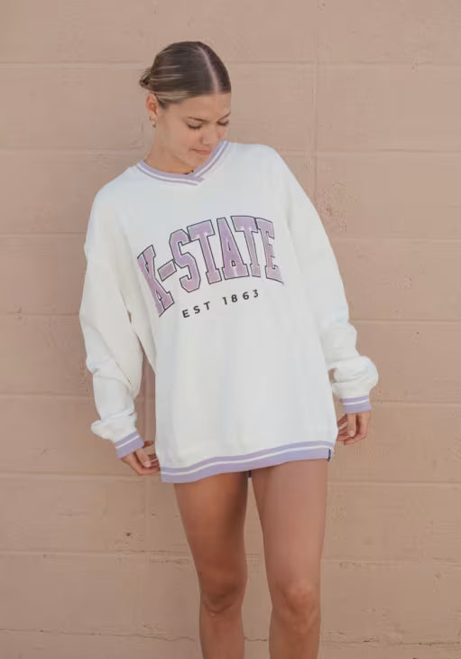 Kansas State Allen Chenille - Varsity V-Neck Pullover
