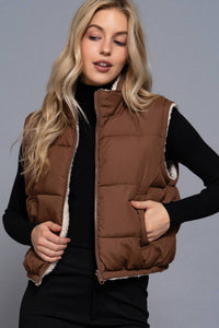 Double Take Vest Brown *reversible*