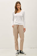 Essential Long Sleeve Dark Taupe