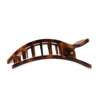 Flat Rectangle Hair Clip | Large | Tortoise