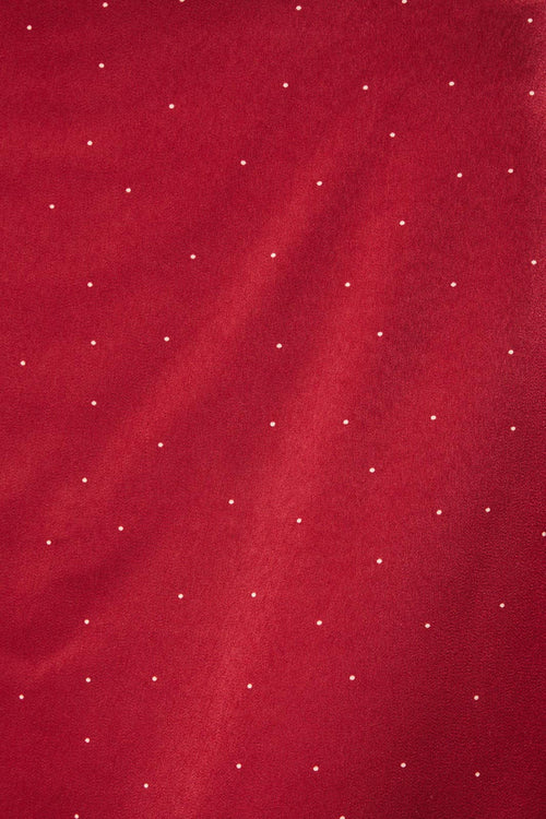 Polka Dot Mini Skirt Red