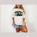 Tigers Bow Tee Cream