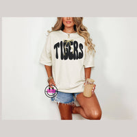Tigers Bow Tee Cream