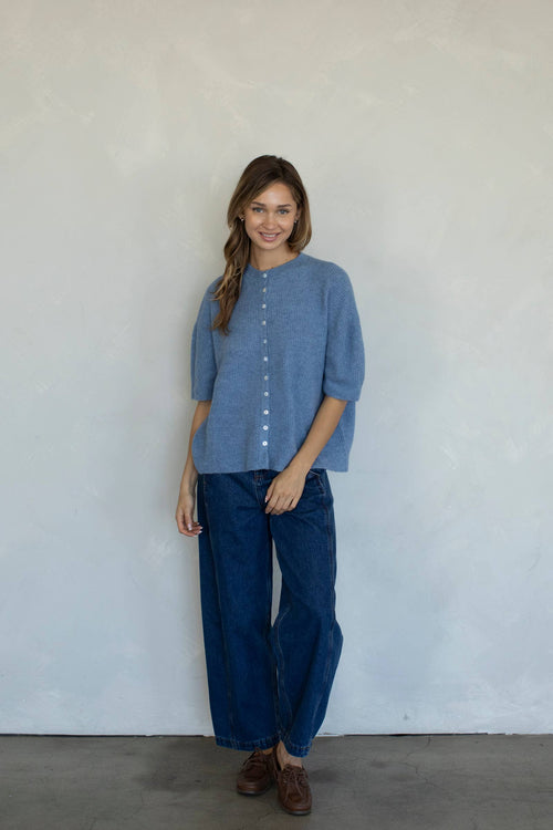 Cherie Cardigan: Tomato Red