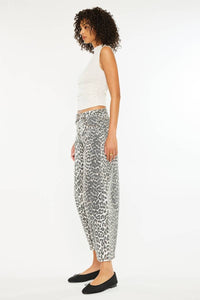 Savannah Leopard Horeshoe Jean