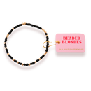 Black Sprinkle Bracelet: Standard 6.75 inch