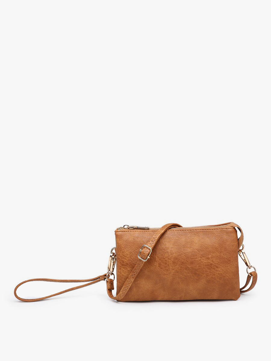 Riley Crossbody & Wristlet Saddle