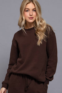 Cozy Core Top Brown
