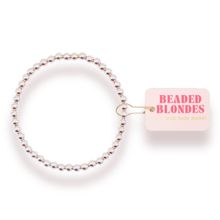 4MM Silver Beaded Bracelet: Standard 6.75 inch - Sugar Co.