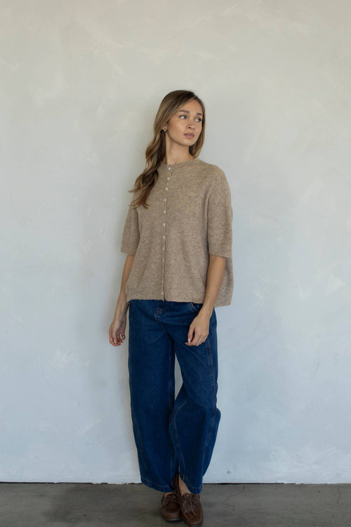 Cherie Cardigan: Tomato Red