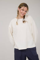 Marled Knit Top