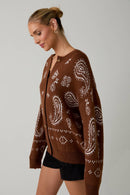 Brown Sugar Bloom Cardigan