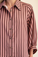 Bates Button Front Shirt Blush