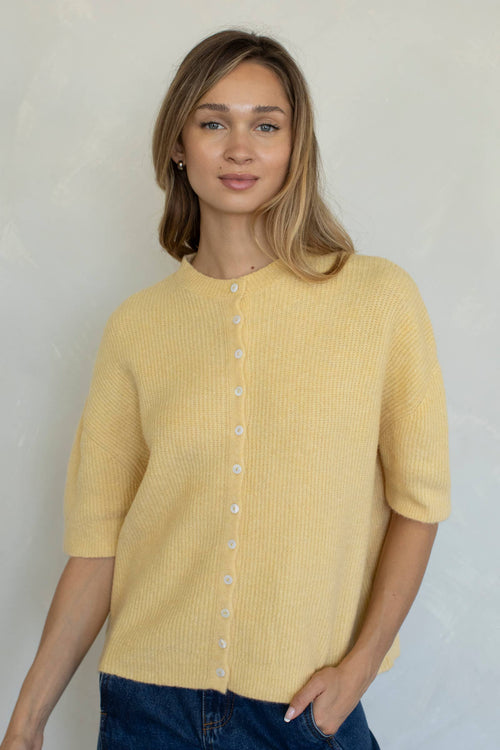 Cherie Cardigan: Tomato Red