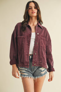 Backstory Denim Jacket Cherry Lacquer