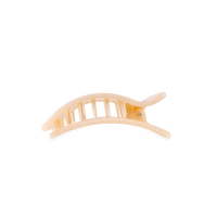 Flat Rectangle Hair Clip | Small | Almond Beige