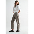 Smoky Leopard Barrel Jean