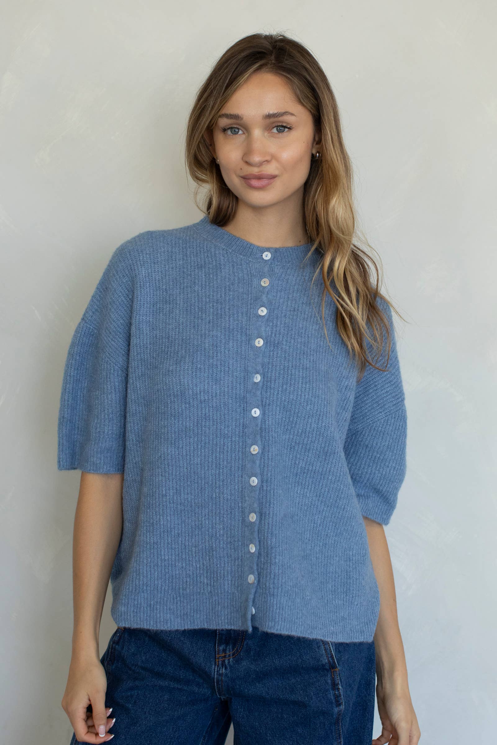 Cherie Cardigan: Tomato Red