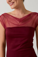 Winter Romance Top Burgundy