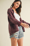 Backstory Denim Jacket Cherry Lacquer