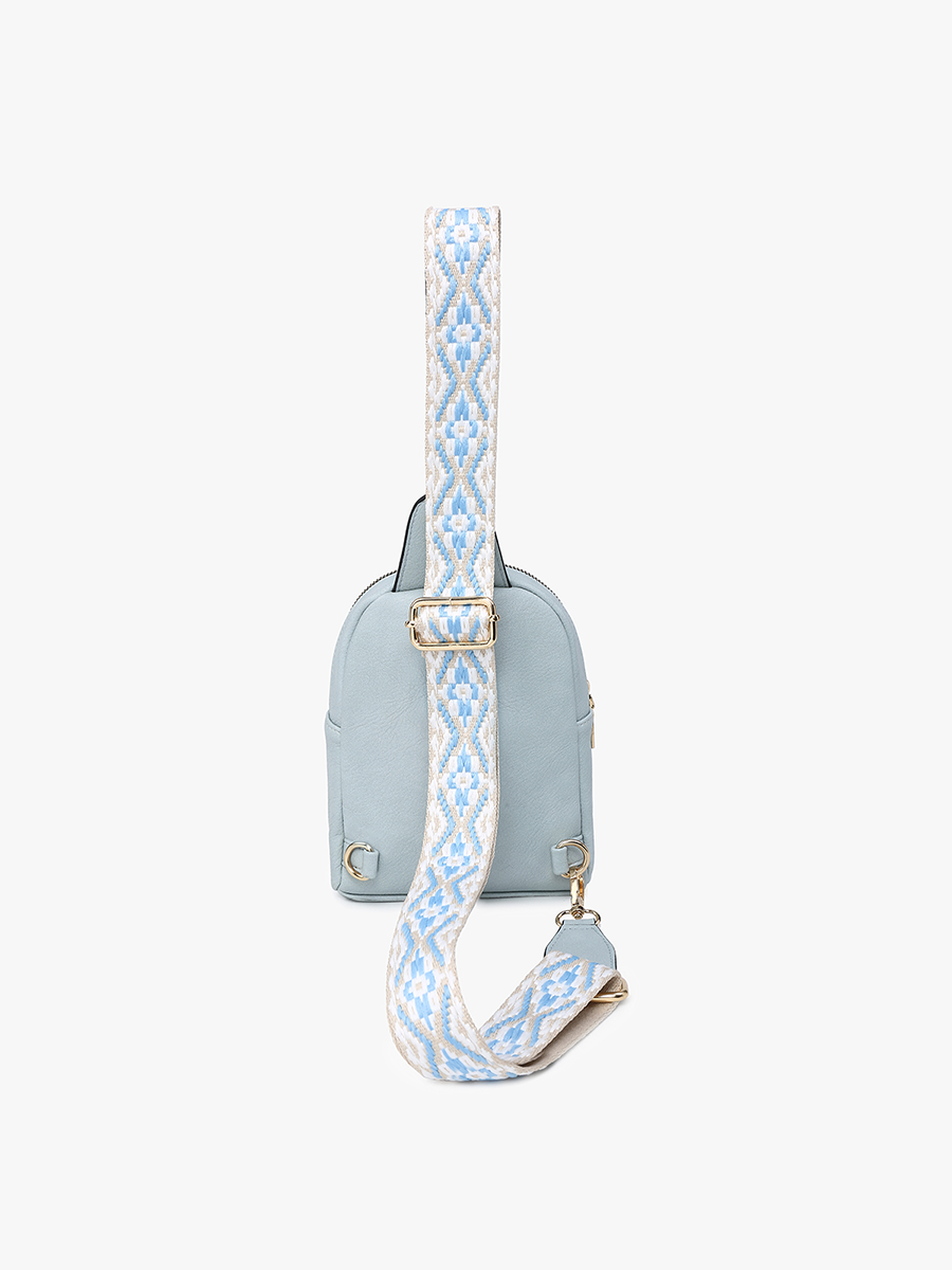 Ellen Sling Bag with Removable Guitar Strap: Sand