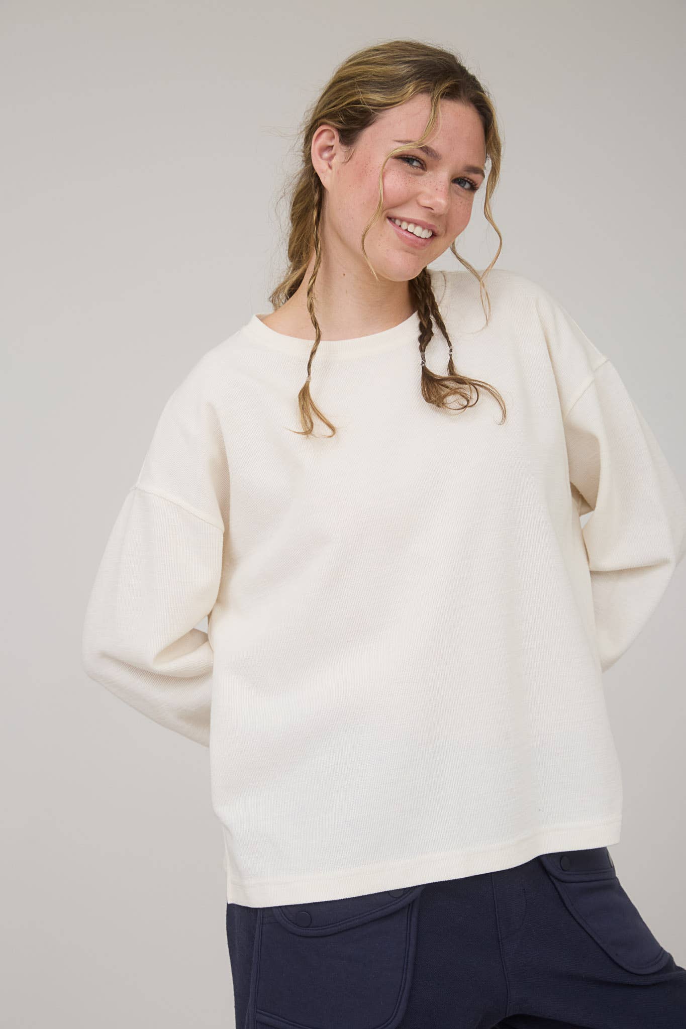 Marled Knit Top