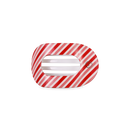 Flat Round Hair Clip | Small | Candy Cane Crush