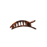 Flat Rectangle Hair Clip | Small | Tortoise