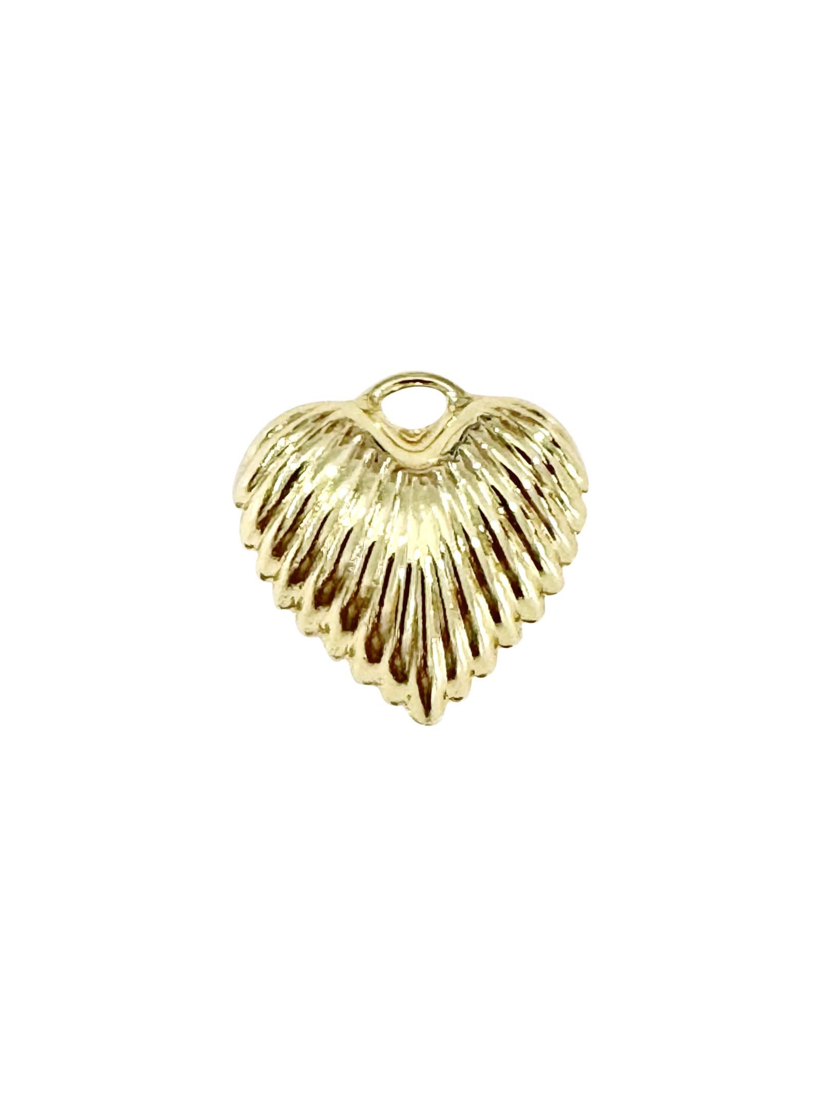 Red Bandana Scallop Heart Necklace