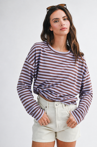Sugar Rush Stripe Long Sleeve Pink