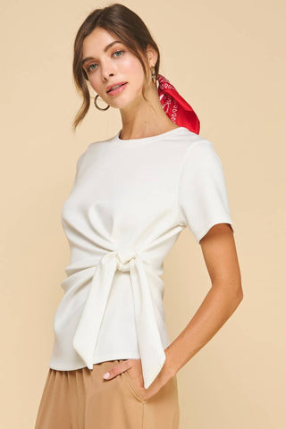 Areum Knot Top Off-White