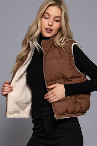 Double Take Vest Brown *reversible*