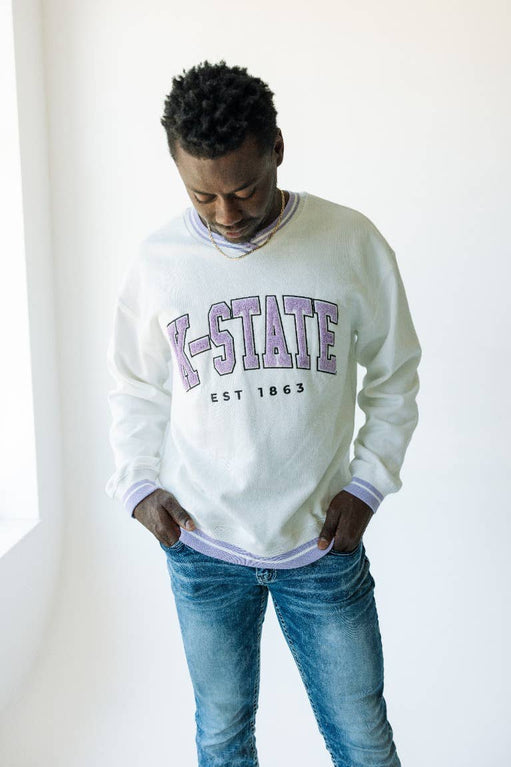 Kansas State Allen Chenille - Varsity V-Neck Pullover