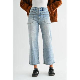 Sunwashed Crop Denim