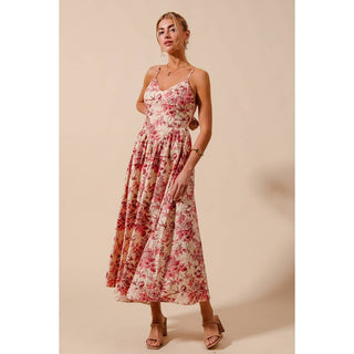 Rosé Garden Bow Dress