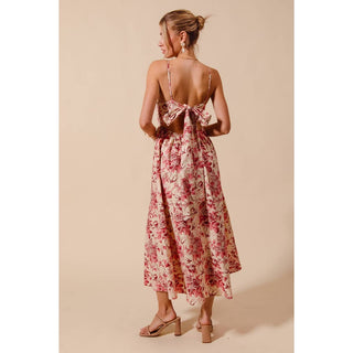 Rosé Garden Bow Dress