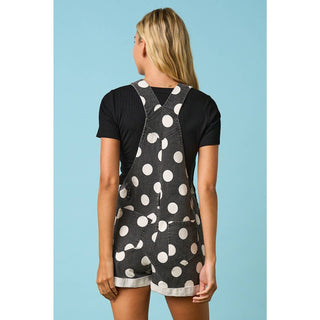 Dot The Line Overall Romper