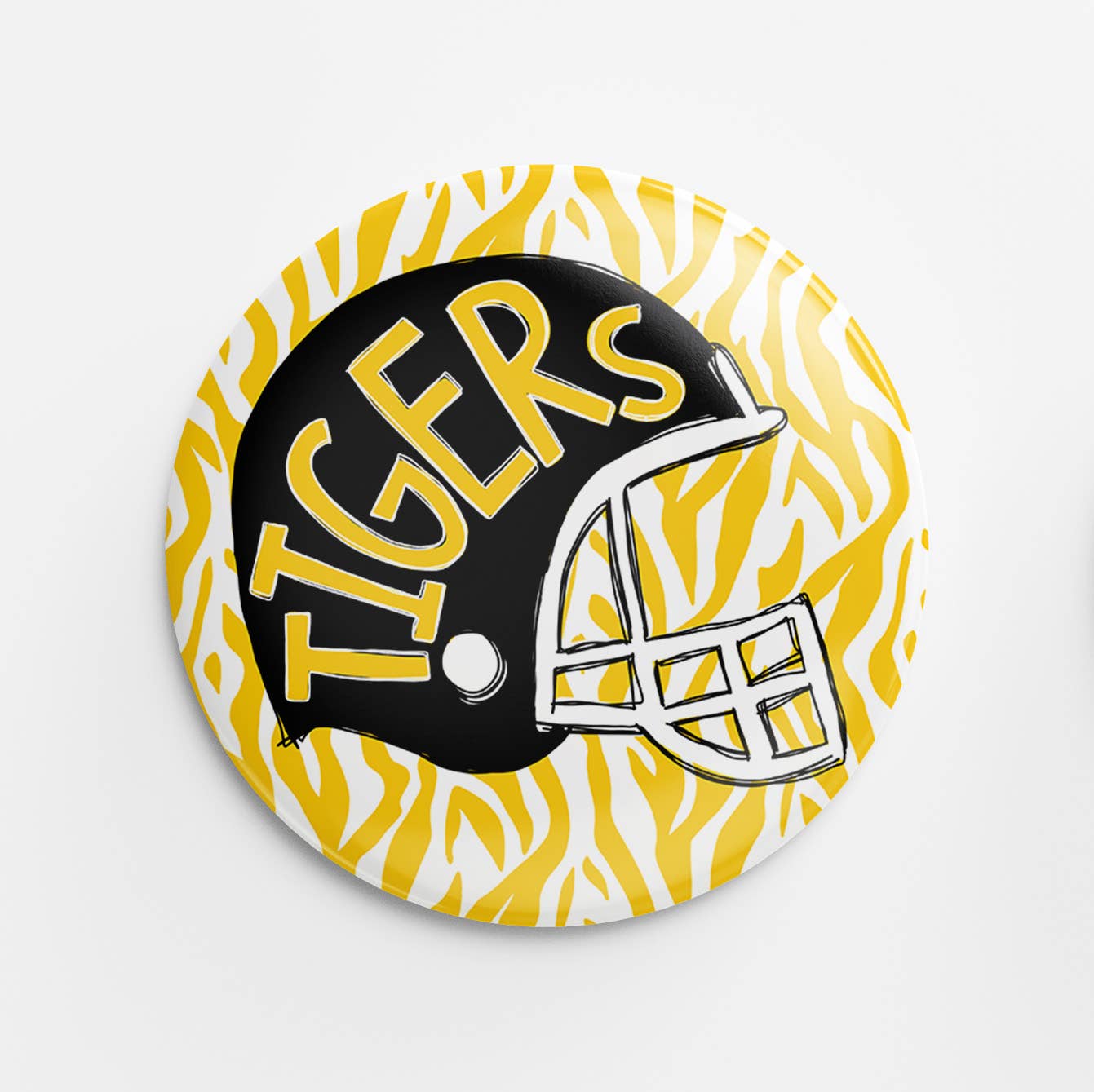 Tigers Helmet Button