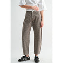 Smoky Leopard Barrel Jean