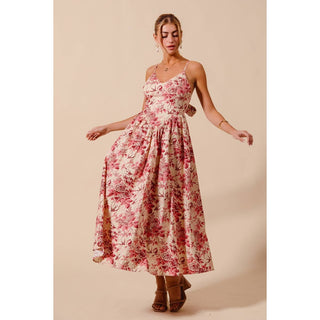 Rosé Garden Bow Dress