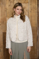 Bloom Quilted Jacket Cream