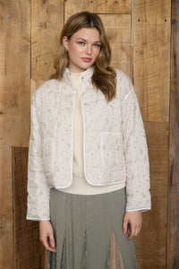 Bloom Quilted Jacket Cream